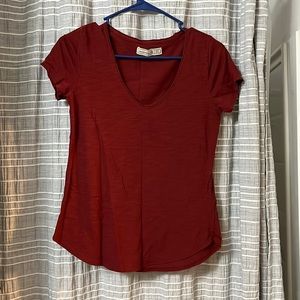 red v neck